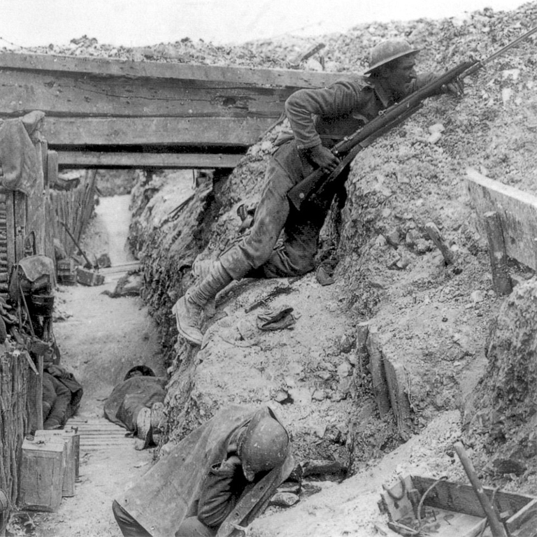 Cheshire Regiment trench, Somme, 1916